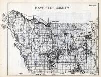 Bayfield County Map, Wisconsin State Atlas 1933c
